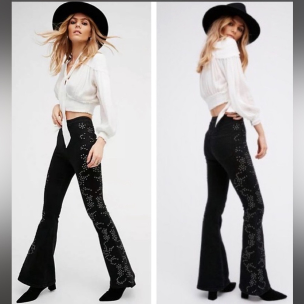 Free people love forever studded jeans NWOT sz 26